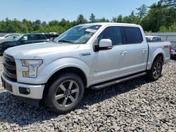 Salvage trucks for sale at Windham, ME auction: 2017 Ford F150 Supercrew