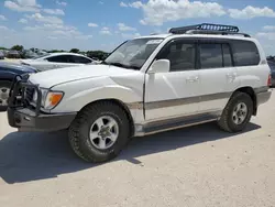 Salvage cars for sale from Copart San Antonio, TX: 2000 Toyota Land Cruiser