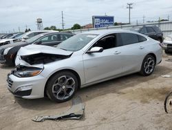 Chevrolet salvage cars for sale: 2021 Chevrolet Malibu LT