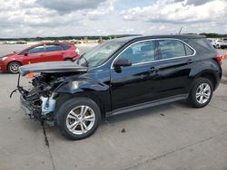 Salvage cars for sale at Grand Prairie, TX auction: 2017 Chevrolet Equinox LS