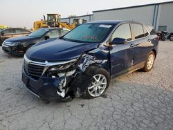 Carros salvage sin ofertas aún a la venta en subasta: 2022 Chevrolet Equinox LT