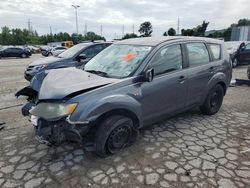 Salvage cars for sale at Bridgeton, MO auction: 2007 Mitsubishi Outlander ES