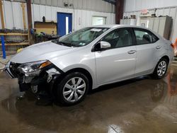 Salvage cars for sale from Copart West Mifflin, PA: 2016 Toyota Corolla L