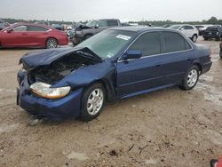 Salvage cars for sale at Houston, TX auction: 2002 Honda Accord EX