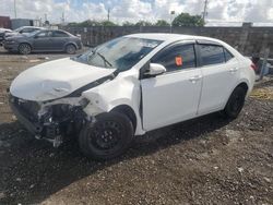 Salvage cars for sale at Homestead, FL auction: 2017 Toyota Corolla L