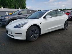 Salvage cars for sale at East Granby, CT auction: 2019 Tesla Model 3