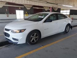 Salvage cars for sale at Dyer, IN auction: 2016 Chevrolet Malibu LS