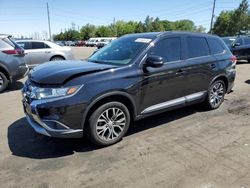 Salvage cars for sale at Denver, CO auction: 2016 Mitsubishi Outlander SE