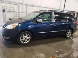 Salvage cars for sale at Avon, MN auction: 2004 Toyota Sienna XLE