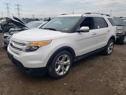 Salvage cars for sale at Elgin, IL auction: 2012 Ford Explorer Limited