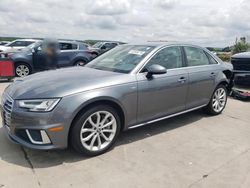 Salvage cars for sale at Grand Prairie, TX auction: 2019 Audi A4 Premium Plus