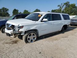 Salvage cars for sale at Wichita, KS auction: 2018 Chevrolet Suburban K1500 LT