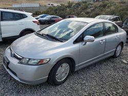 Salvage cars for sale at Reno, NV auction: 2006 Honda Civic Hybrid