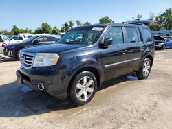 Salvage cars for sale at Bridgeton, MO auction: 2012 Honda Pilot Touring