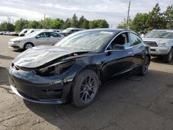 Salvage cars for sale at Denver, CO auction: 2019 Tesla Model 3