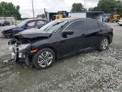 Salvage cars for sale from Copart Mebane, NC: 2018 Honda Civic LX