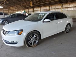 Salvage cars for sale at Phoenix, AZ auction: 2012 Volkswagen Passat SE