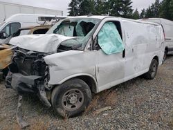 Salvage trucks for sale at Graham, WA auction: 2023 Chevrolet Express G3500