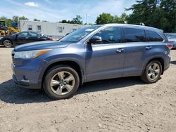 Salvage cars for sale from Copart Lyman, ME: 2016 Toyota Highlander Limited