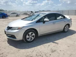 Honda salvage cars for sale: 2015 Honda Civic LX