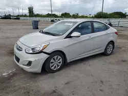 Salvage cars for sale from Copart Miami, FL: 2016 Hyundai Accent SE