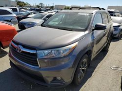 Salvage cars for sale at Martinez, CA auction: 2016 Toyota Highlander XLE