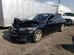 Chevrolet salvage cars for sale: 2018 Chevrolet Malibu LS