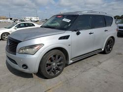 Salvage cars for sale at Grand Prairie, TX auction: 2014 Infiniti QX80