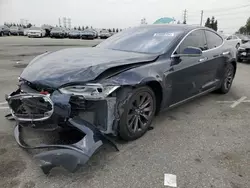 Salvage cars for sale at Rancho Cucamonga, CA auction: 2014 Tesla Model S