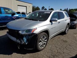 Salvage cars for sale at Woodburn, OR auction: 2018 Chevrolet Traverse Premier