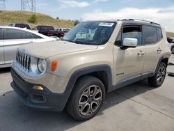 Vehiculos salvage en venta de Copart Littleton, CO: 2015 Jeep Renegade Limited