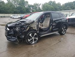 Salvage cars for sale from Copart Ellwood City, PA: 2018 Hyundai Tucson Value