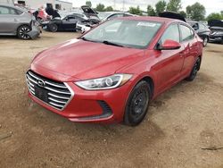 Salvage cars for sale at Elgin, IL auction: 2017 Hyundai Elantra SE