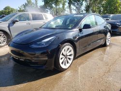 Salvage cars for sale at Bridgeton, MO auction: 2022 Tesla Model 3