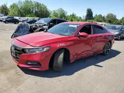 Honda salvage cars for sale: 2018 Honda Accord Sport