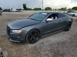 Salvage cars for sale at Miami, FL auction: 2012 Audi S5 Prestige