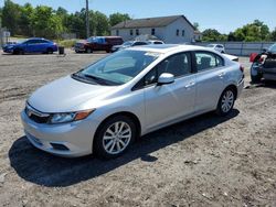 Salvage cars for sale at York Haven, PA auction: 2012 Honda Civic EXL