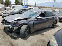 Salvage cars for sale at Rancho Cucamonga, CA auction: 2018 Honda Accord Sport