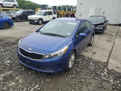 KIA Forte LX salvage cars for sale: 2017 KIA Forte LX