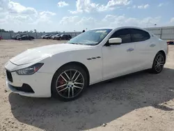 Salvage cars for sale at Houston, TX auction: 2016 Maserati Ghibli S