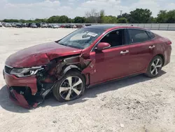 Salvage cars for sale at San Antonio, TX auction: 2019 KIA Optima LX