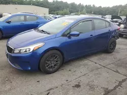 Salvage cars for sale at Exeter, RI auction: 2018 KIA Forte LX