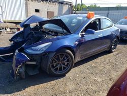 Salvage cars for sale at New Britain, CT auction: 2018 Tesla Model 3