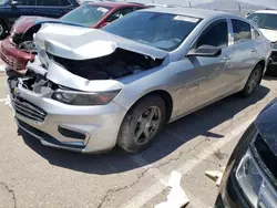 Salvage cars for sale at Las Vegas, NV auction: 2018 Chevrolet Malibu LS