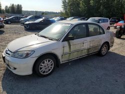 Honda salvage cars for sale: 2005 Honda Civic LX