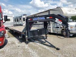 Salvage trucks for sale at Tulsa, OK auction: 2021 Lkvg 2020 Load Trail 30FT Flatbed Gooseneck