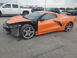 Salvage cars for sale at Grand Prairie, TX auction: 2023 Chevrolet Corvette Stingray 1LT