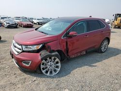 Salvage cars for sale at Helena, MT auction: 2017 Ford Edge Titanium