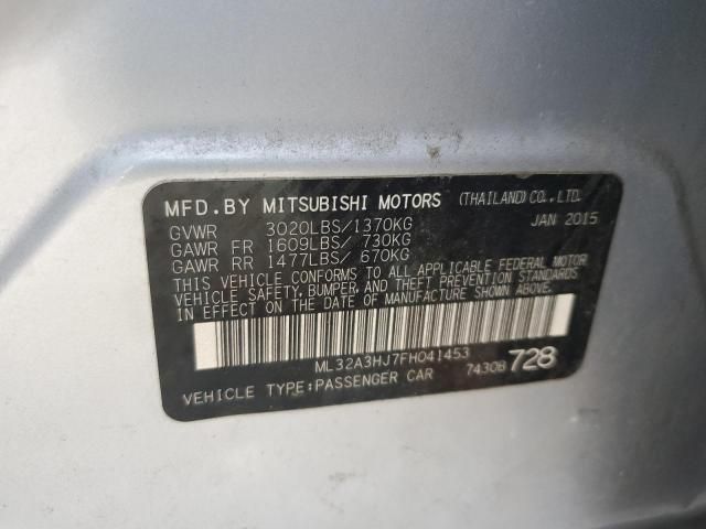 2015 Mitsubishi Mirage DE