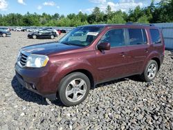 Salvage cars for sale at Windham, ME auction: 2013 Honda Pilot EX